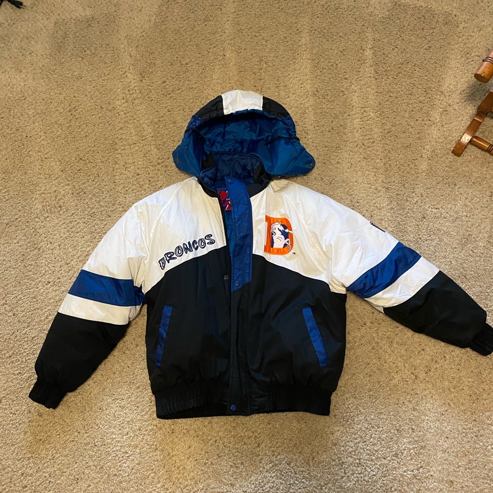 Vintage NFL Broncos Pro Player Coat Jacket